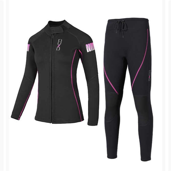 Conjunto Termico Mujer Ropa Interior Termica Esqui Camiseta Termica para Montaña Ciclismo Fitness Rosa Gr.38