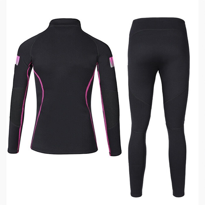 Conjunto Termico Mujer Ropa Interior Termica Esqui Camiseta Termica para Montaña Ciclismo Fitness Rosa Gr.38 - 图片 3