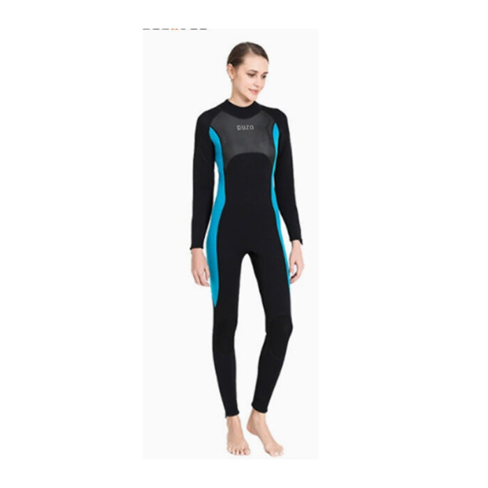 New 1.5mm Diving Suit Women's Long Sleeved Jumpsuit Sun protection Warmth protection and Cold protection Surfing Suit - 图片 2