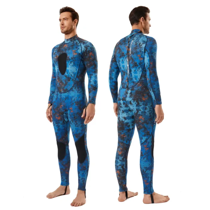 Men’s wetsuit, 1.5mm 3mm neoprene full body wetsuit for snorkeling and swimming - 图片 4