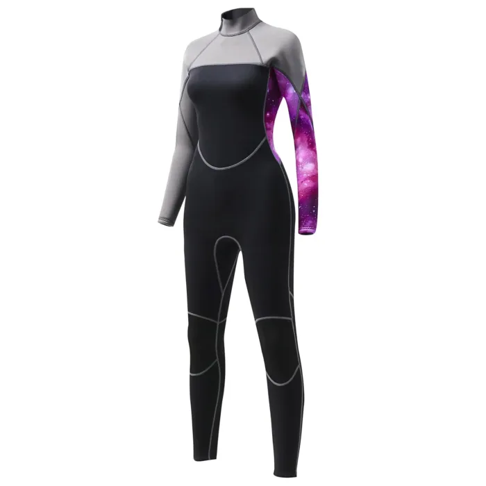 Women’s Full Body Wetsuit 3mm Rubber Wetsuit Front Zip Diving - 图片 4