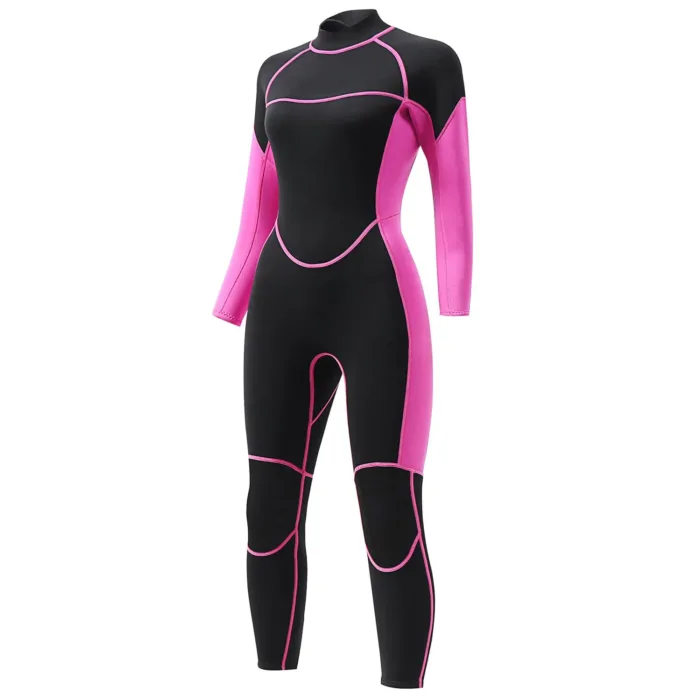 Women’s Full Body Wetsuit 3mm Rubber Wetsuit Front Zip Diving - 图片 2